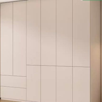 定制enf级实木一门到顶衣柜家用卧室免安装小户型儿童组装大衣橱