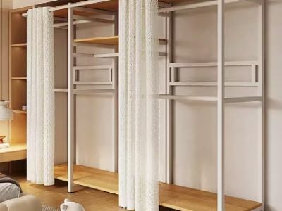 衣柜家用卧室出租房用加厚加粗全钢架结实耐用简易宿舍挂衣服柜子