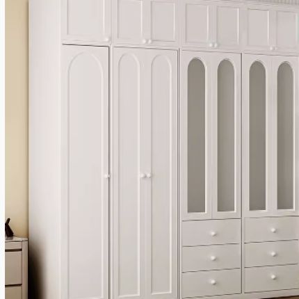 简约钢制衣柜家用卧室大容量储物衣橱出租房小户型铁皮衣柜带抽屉