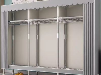 衣服柜子储衣柜宿舍衣柜收纳家用卧室出租屋简易布衣柜钢结构加厚