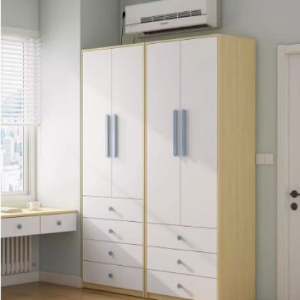 衣柜家用卧室小型小户型带抽屉的衣柜现代简约北欧衣橱儿童衣柜